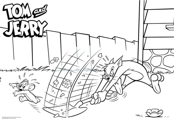 Actual product image Diakakis Tom & Jerry Coloring Templates with Template and Sticker Sheet