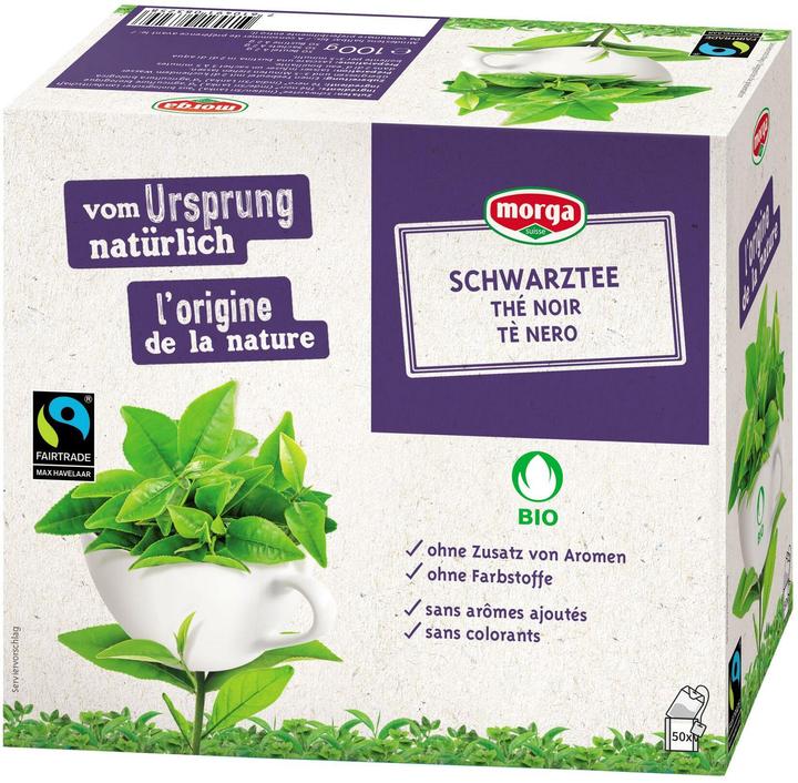Produktbild Morga Teebeutel Bio Fairtrade Schwarztee 50 Stück (180 g)
