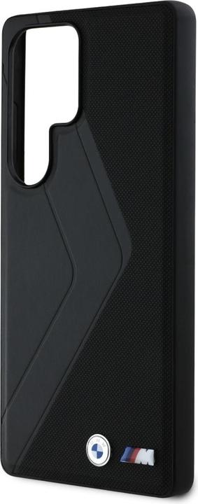 Produktbild BMW Leather Oversized Stripes MagSafe case for Samsung Galaxy S25 Ultra - black (Samsung Galaxy S25 Ultra)