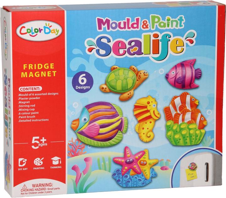 Actual product image Color Day Plaster cast magnets - Underwater world