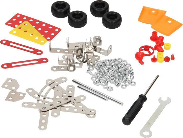 Actual product image Klq Construction metal racing car, 109 pcs.