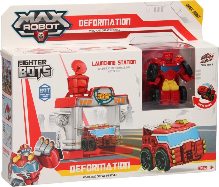 Actual product image Ziyu Toys Max Robot Transformation Set Start Course - Red