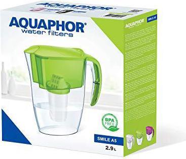 Actual product image Aquaphor filter jug Smile jug, lime + A5 Mg cartridge