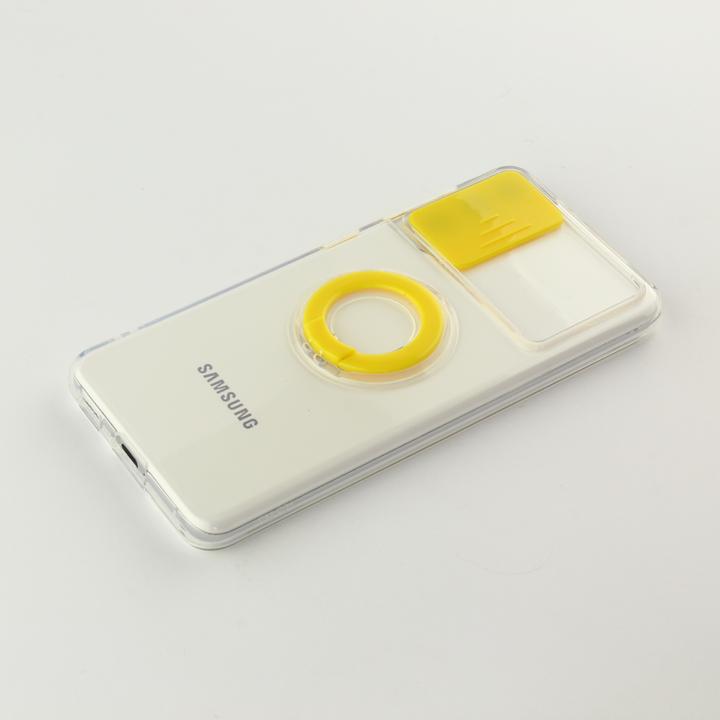 Immagine prodotto PhoneLook Coque Caméra clapet avec anneau jaune (Samsung Galaxy S22+)