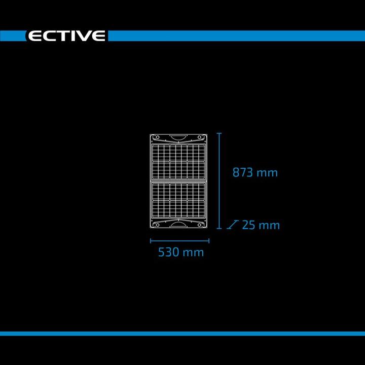 Image du produit Ective SunDock 60W USB Sac solaire 12V Panneau solaire mobile Panneau solaire pliable (60 W, 2.50 kg)