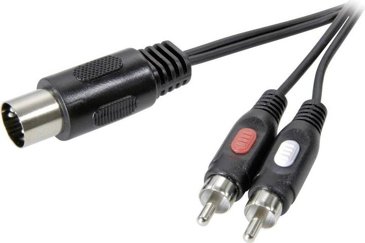 Immagine prodotto SpeaKa Professional Cavo adattatore per connessione Cinch/DIN 2xSpina Cinch Spina diodo 5pin (DIN) 1,5 m (1.50 m, Cinch)