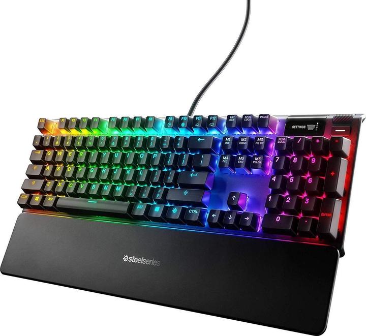 Actual product image SteelSeries Mechanical gaming keyboard Apex 7, Red Switch, US layout (US, Cable)