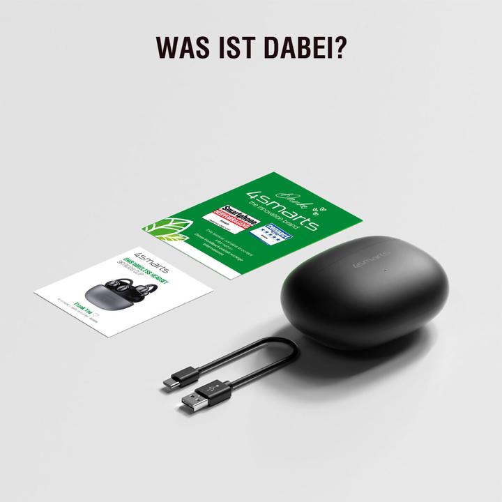 Actual product image 4smarts Open-Ear-Kopfhörer SkyBuds Clip Grau, Detailfarbe: Grau (NC, 28 h, Wireless)