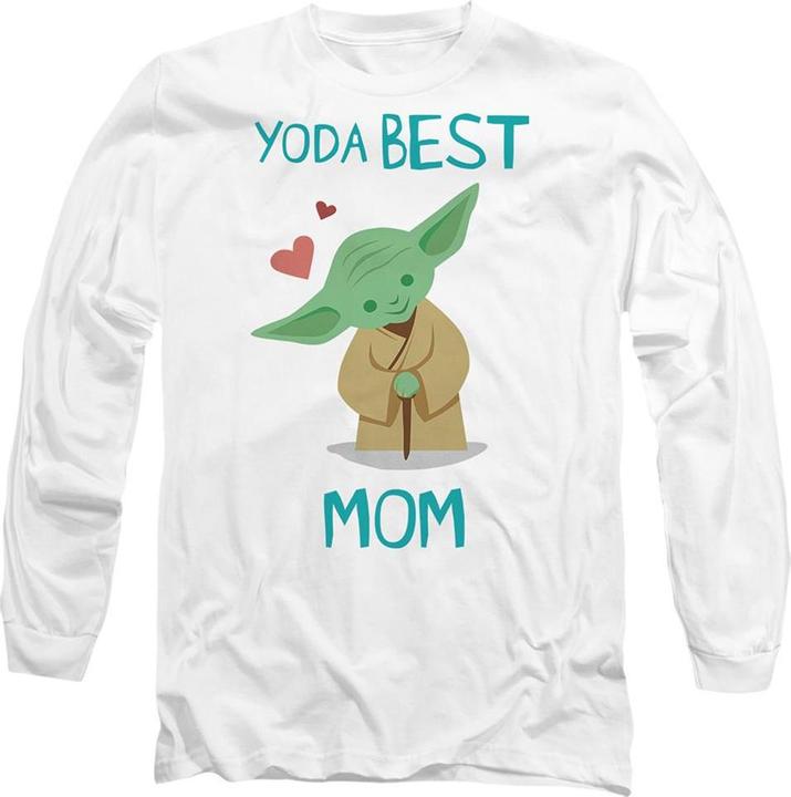 Actual product image Star Wars Unisex Adult Yoda Best Mom Mothers Day T-Shirt (XL)