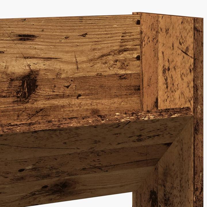 Produktbild VidaXL Schuhregal Wandmontage Altholz-Optik 80x18x90 cm Holzwerkstoff (80 x 18 x 90 cm)