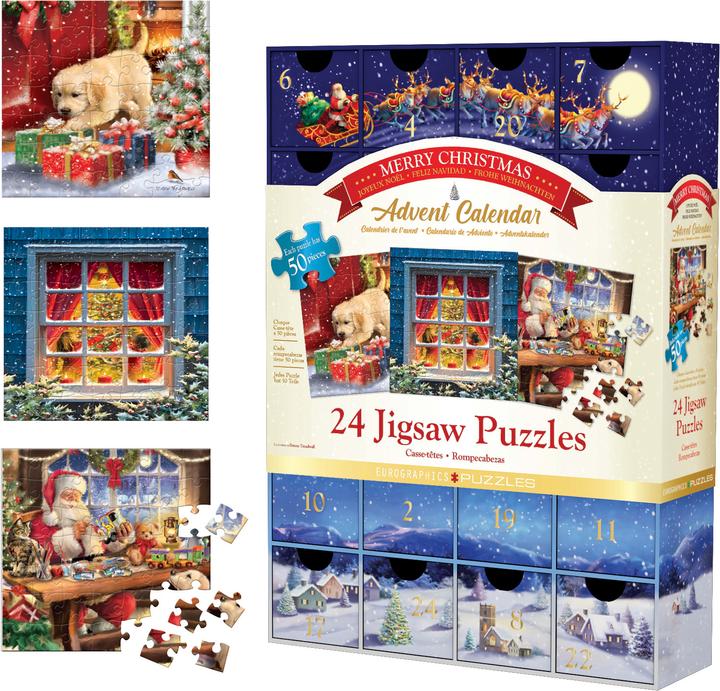 Eurographics Puzzle Adventkalender - Frohe Weihnachten