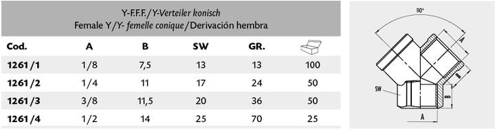 Produktbild GAV Y-Verschraubung 3/8"innen