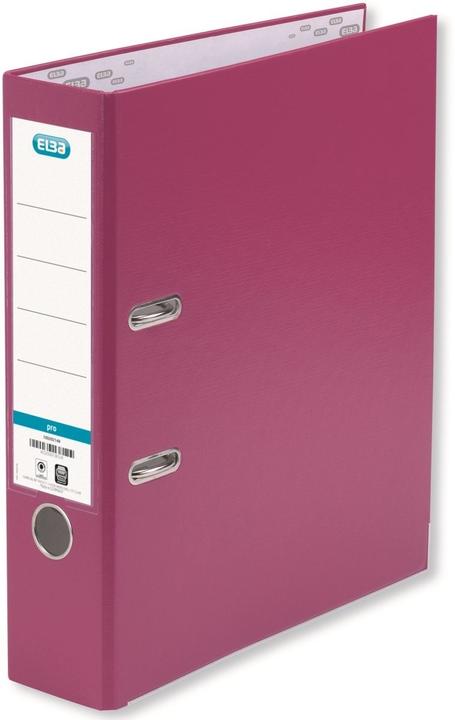 Produktbild Elba Mappe smart pro, Rückenbreite: 80 mm, rosa DIN A4, Umschlag außen PP / innen Papier, transparent (A4, 80 mm, 1 Stück)