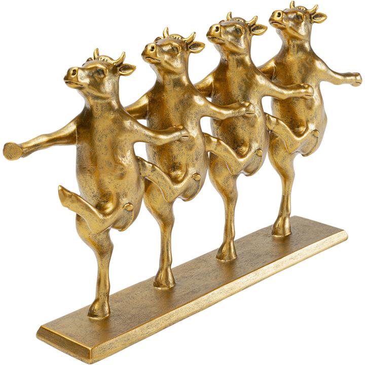 Produktbild Kare Design Deko Figur Dancing Cows Gold 40cm
