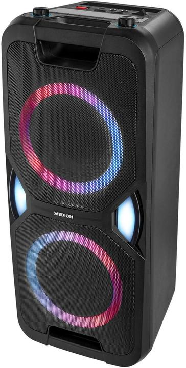 Actual product image Medion MD 44468 Party loudspeaker black (15 h, Electrical connection, Rechargeable battery operated)