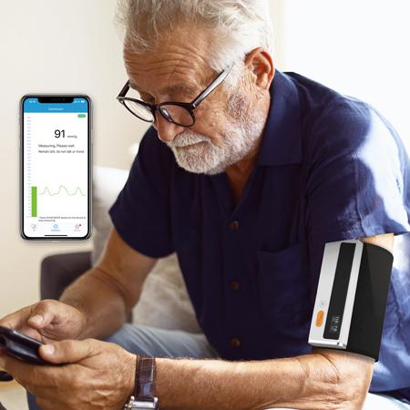 Produktbild ViatomTech BP2 Smart Bloeddrukmeter + ECG, Bluetooth Sync, 3 BP-metingen, Bloeddrukmeter voor thuisgebruik, ECG (Blutdruckmessgerät Oberarm)