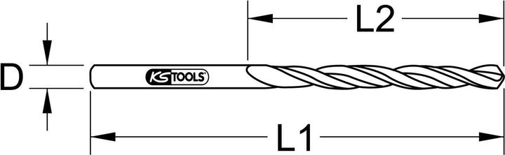 Actual product image KS Tools HSS-G Twist Drill (9.1 millimetre)
