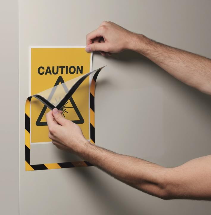 Image du produit Durable MAGNETRAHMEN SECURITY A4 jaune/noir