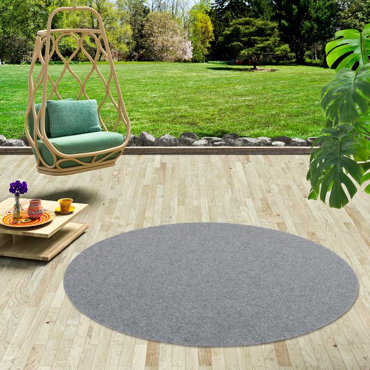 Produktbild Snapstyle Kunstrasen Rasenteppich mit Noppen Kingston Rund (100 x 100 cm)