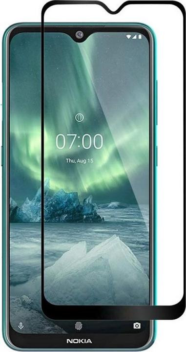 Actual product image Screenguard Nokia 7.2 Full Screen Protective Glass Film 2.5D 9H (1 Piece, Nokia 7.2)