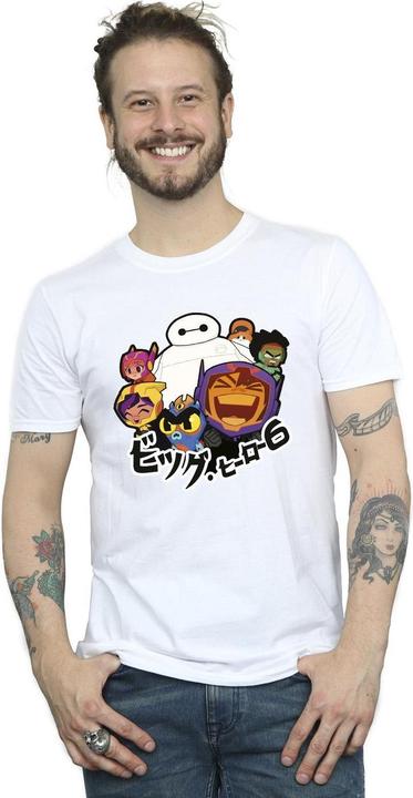 Immagine prodotto Disney Big Hero 6 Baymax Group Manga Maglietta Uomo (XXL)
