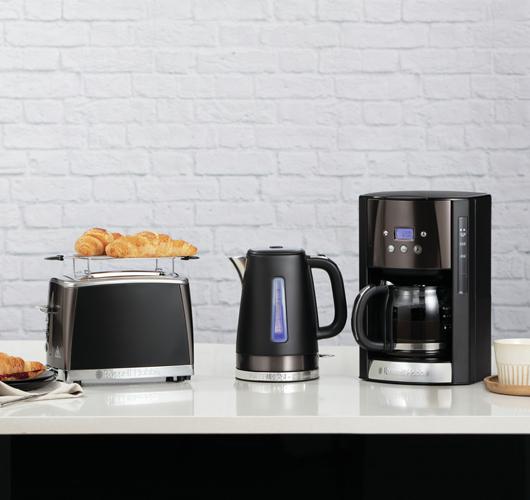 Actual product image Russell Hobbs 26160 Digital Glass Coffee Maker Matt Black