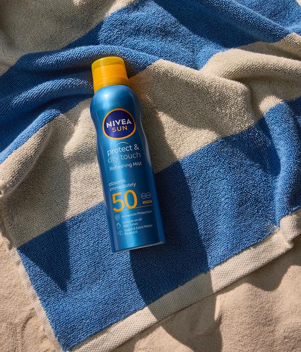 Produktbild NIVEA Protect & Dry Touch (Sonnenspray, SPF 50, 200 ml)