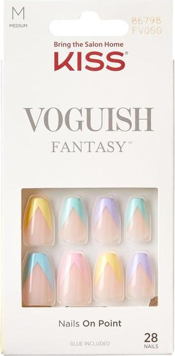 KISS Unghie adesive Voguish Fantasy Nails - Disco Ball 28 pezzi (Unghie artificiali)