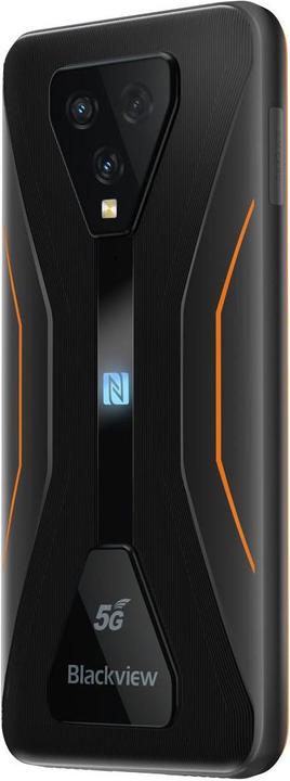 Actual product image Blackview BL5000 (128 GB, Black, Orange, 6.36", Dual SIM, 12 Mpx, 5G)