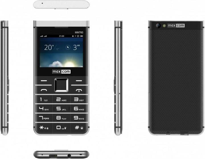 Actual product image Maxcom MM 760 Dual SIM Black Phone (2G)