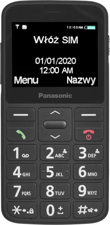 Produktbild Panasonic KX-TU160 Easy Use Mobile Phone Juodas, 2.4 ", TFT-LCD, 240 x 320, USB version USB-C, Built-in camera (2.40", 0.30 Mpx, 2G)