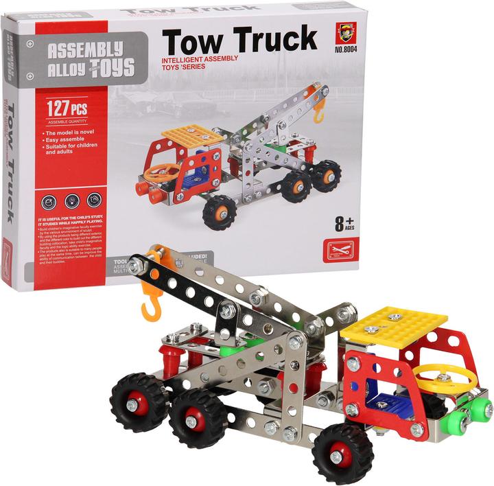 Produktbild Baukasten Metall Abschleppwagen, 127 Stk.