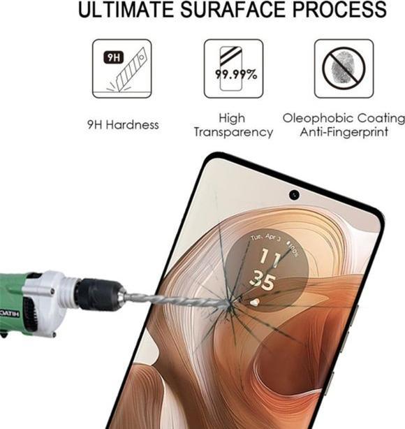 Actual product image MU Budget Protective glass screen protector (1 Piece, Motorola Edge 50 Ultra)