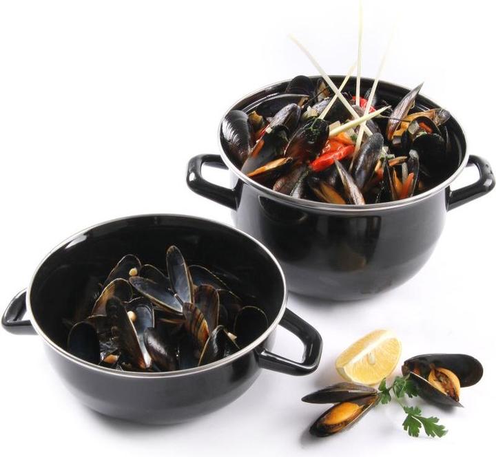 Actual product image Hendi Enamelled shell pot (22 cm, Casserole + Stewpot, Stainless steel)
