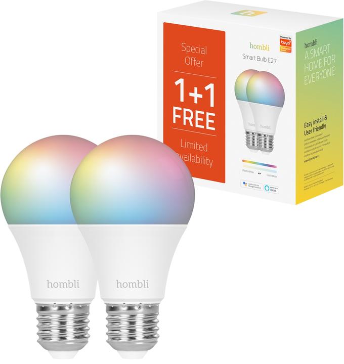 Produktbild Hombli Smart Bulb RGB (E27, 9 W, 800 lm, 1 x, F)