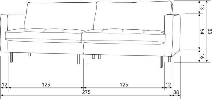 Actual product image BePureHome Rodeo (3-seater)