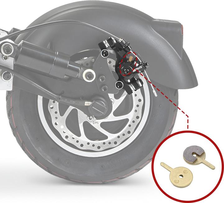 Actual product image Avizar Metallische Bremsbeläge Ersatzteil
