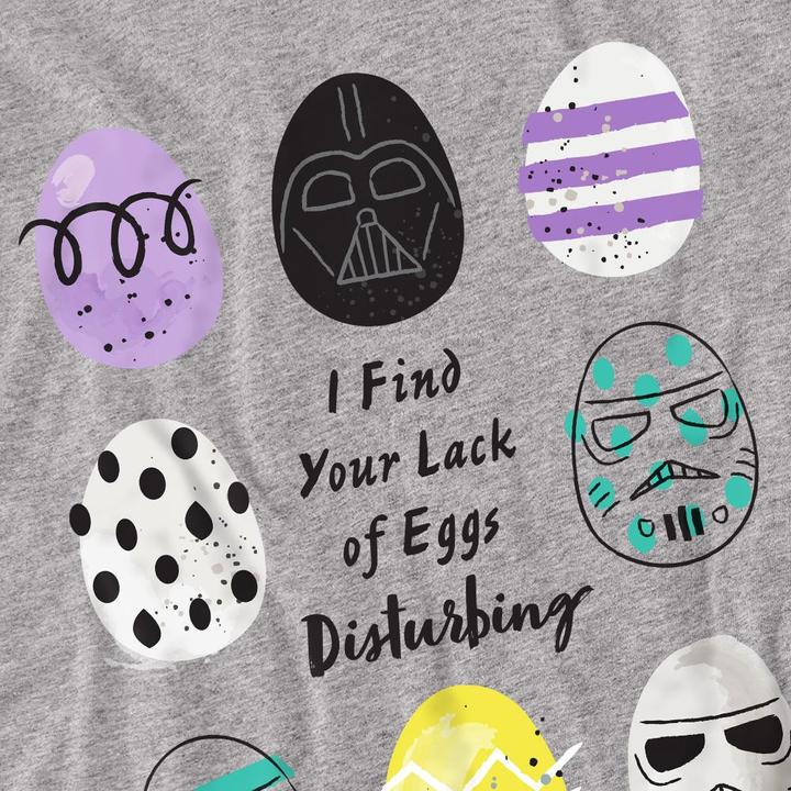 Image du produit Star Wars - T-shirt YOUR LACK OF EASTER EGGS DISTURBING - Adulte (L)
