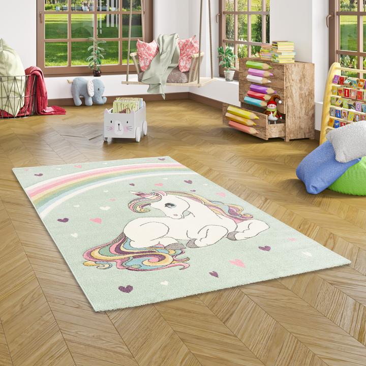 Image du produit Pergamon Tapis pour enfants Maui Kids licorne pastel (120 x 170 cm)