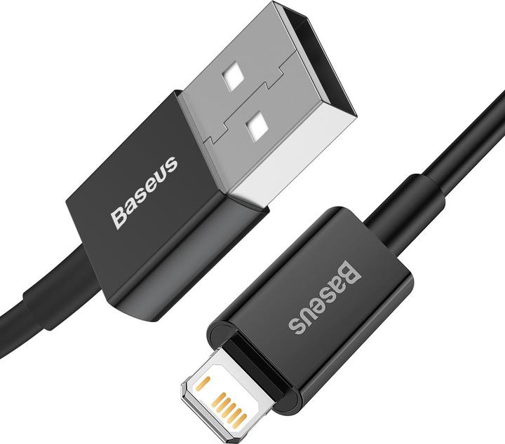 Image du produit Baseus Superior Series Cable USB to iP 2.4A 2m (black) (2 m, USB 2.0)