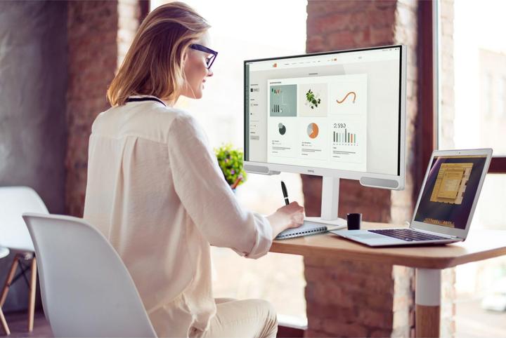 Immagine prodotto BenQ 68,6cm EW2790U 16:9 USB-C/HDMI white spk. UHD (3840 x 2160 pixel, 27")