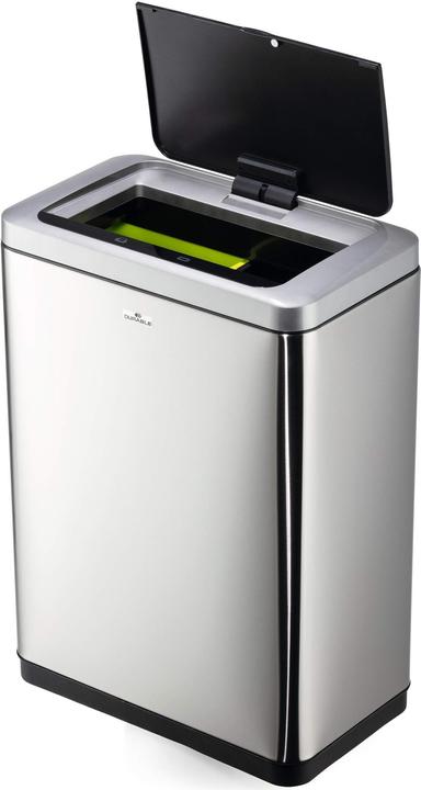 Actual product image Durable Sensor waste bin NO TOUCH DUO 2x20l silver (40 l)
