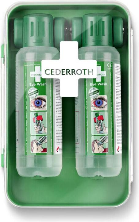 Actual product image Cederroth Augendusche 'Eye Wash Cabinet' 2x0.5l