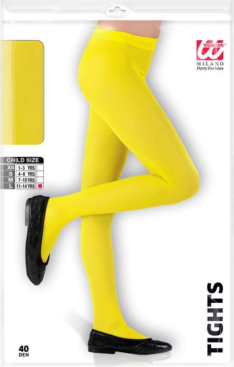 Image du produit Widmann GELBE STRUMPFHOSE 40 DEN, 11-14 years