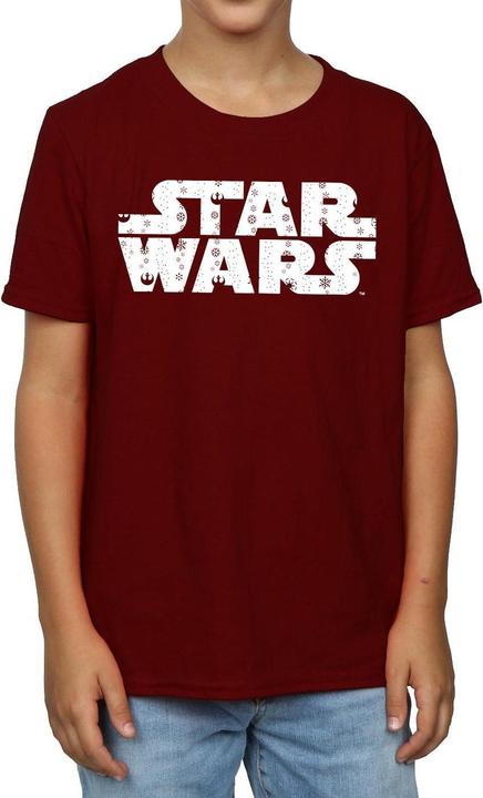 Actual product image Star Wars Boys Christmas Logo T-Shirt (152, 158)