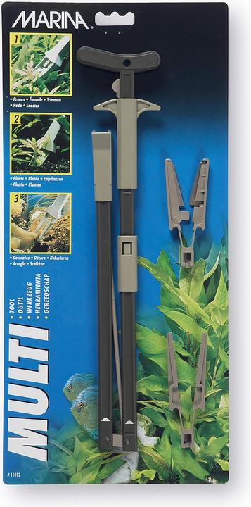 Actual product image Marina Hagen Plant Tongs Muli-Tool 70cm (Aquarium plant care)