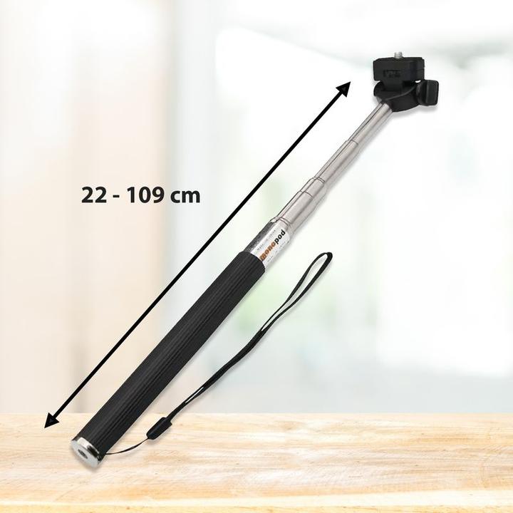 Produktbild Hermex Selfie Stick Monopod mit Mount Adapter Verlängerungsstab Griff