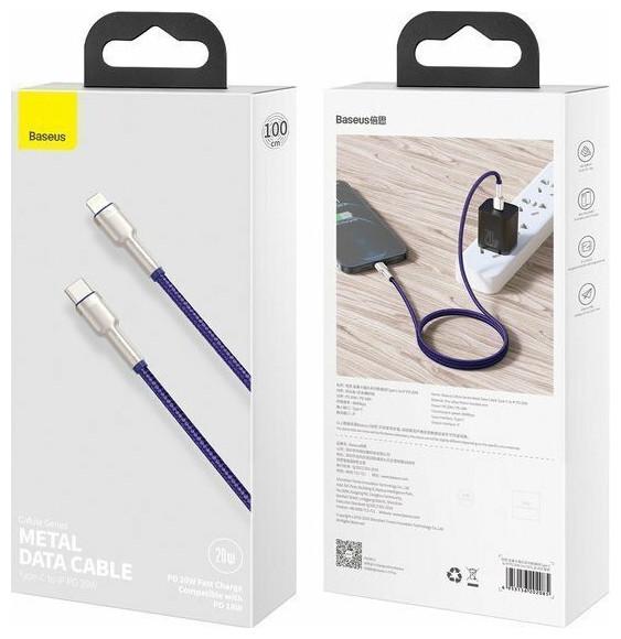 Produktbild Baseus Cafule Series USB-C cable for Lightning, 20W, 2m (purple) (2 m, USB 2.0)