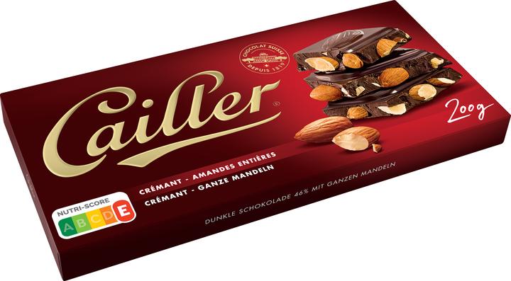 Produktbild Cailler Tafel Dunkle Schokolade mit Mandeln (200 g)
