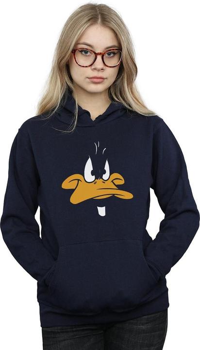 Actual product image Looney Tunes Womens/Ladies Daffy Duck Big Face Hoodie (M)